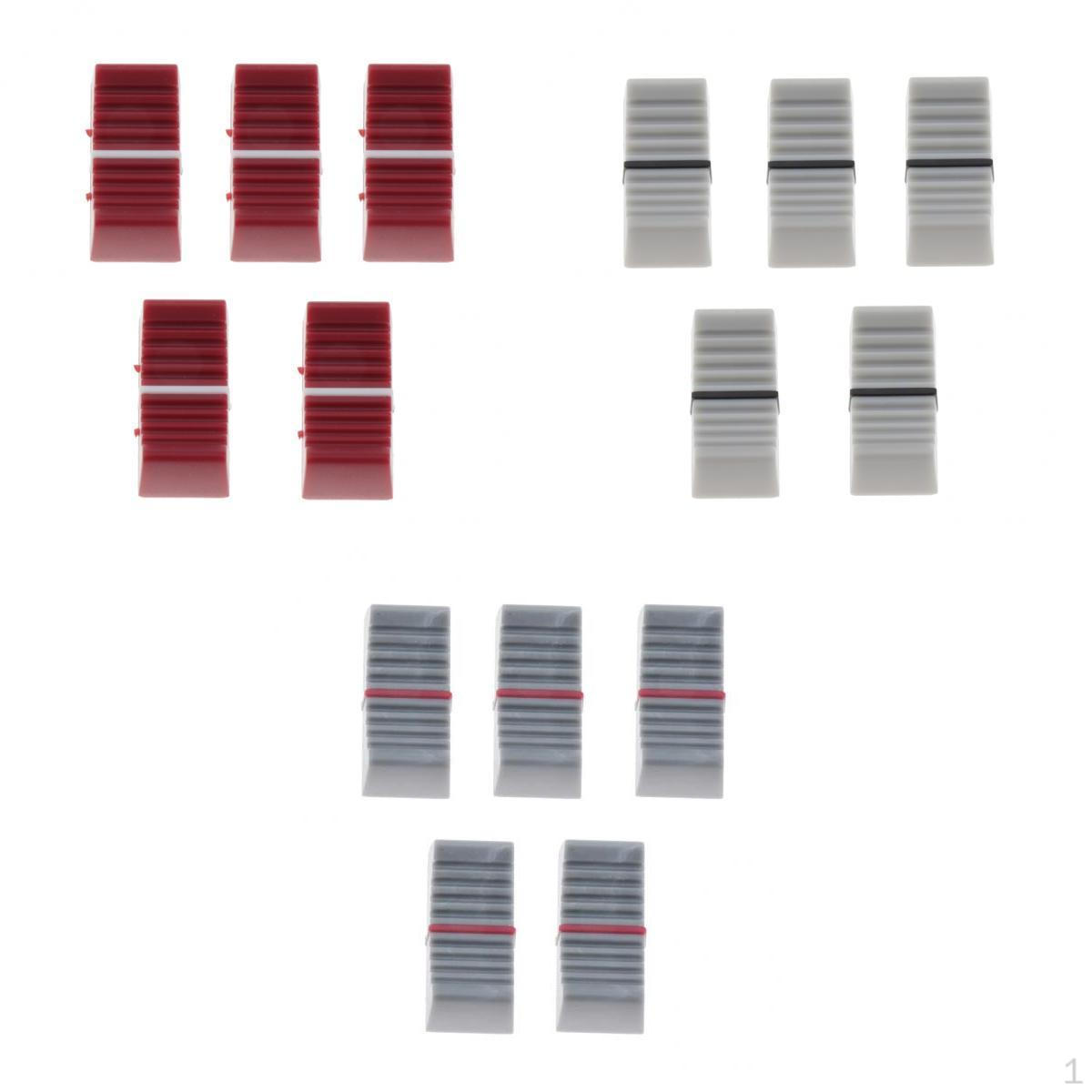 

15 Pack Straight Sliding Potentiometer Caps Replacement Accessory