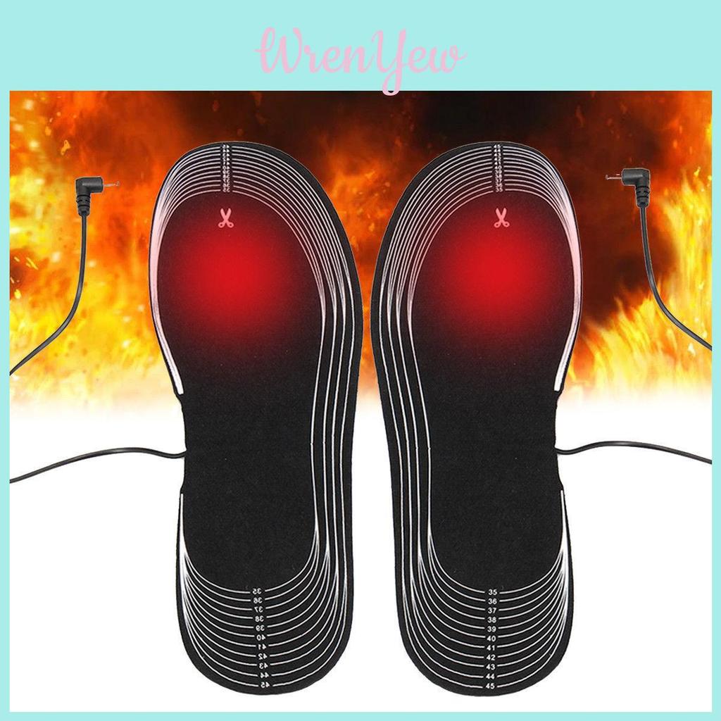 Carbon Fiber Heated Insoles With Battery Box Rechargeable Usb For Winter Comfort