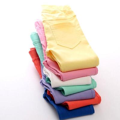 Girls' Slim Fit Elastic Leggings - Imitation Jeans