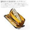 GROOVE GEAR Genuine Leather Long Wallet with Rainbow Yellow Men's Zipper, (ggs-1037)