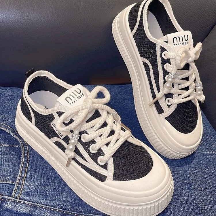 Fisherman Shoes 2025 Soft-soled Thin Fashion Mesh Shoes Summer One-pedal Platform Casual Board Shoes Mesh Breathable Women's Shoes