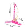 Adjustable Karaoke Machine Toy Microphone Set Musical Portable Early Education with Stand