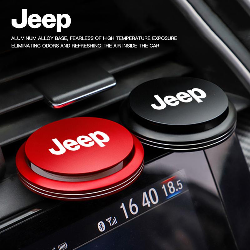 Car Air Freshener Solid Perfume Rotating Aromatherapy Decor For Jeep Grand Cherokee Wrangler JK Gladiator Compass Renegade Patri