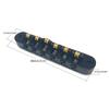 6-Saiten-Gitarren-Rollenbrücke Einstellbare Wraparound-Gitarrenbrücke mit Stopbar-Bolzen Rollen-Tune-O-Matic-Sattelbrücke