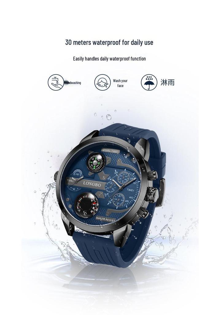 Longbo Unisex Retro Luxus Wasserdichte Quarz-Armbanduhr 83765