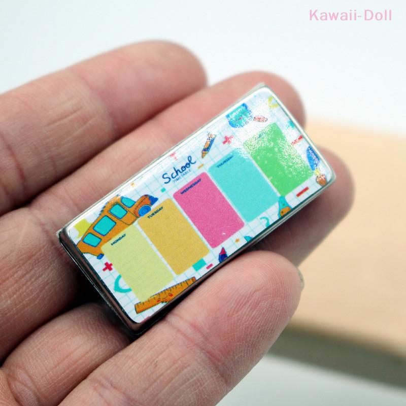 Dollhouse Stationery Pencil Case Organizer Box 1:6/1:12 Stationery Box Pencil Box Model Accessories Kid Pretend Toys