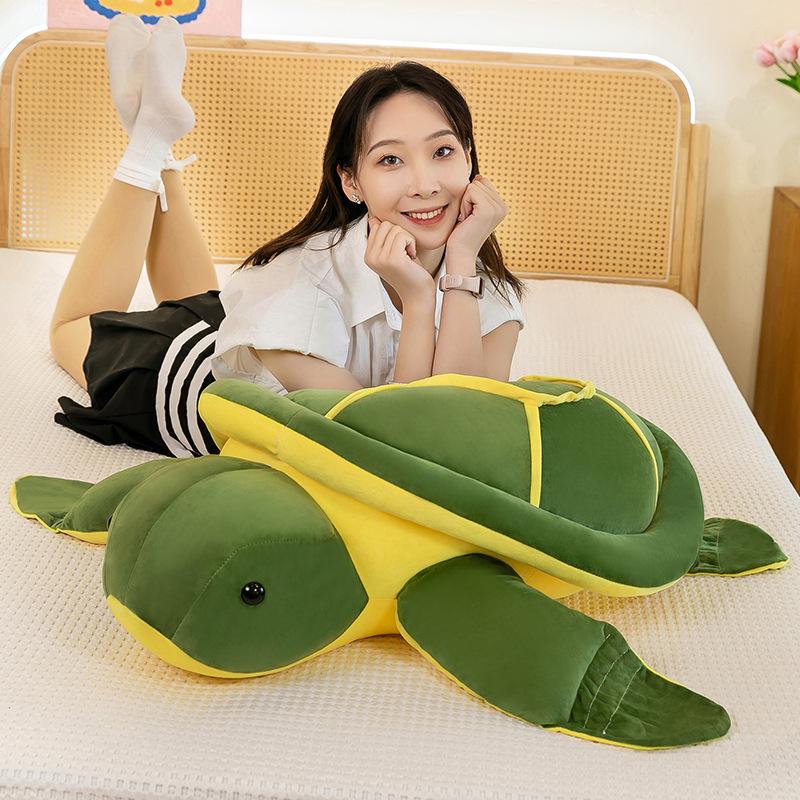 Simulierte Schildkröte Plüschtier Schildkröte Wurfkissen Puppe Mädchen schlafend haltend Greifautomat Puppe