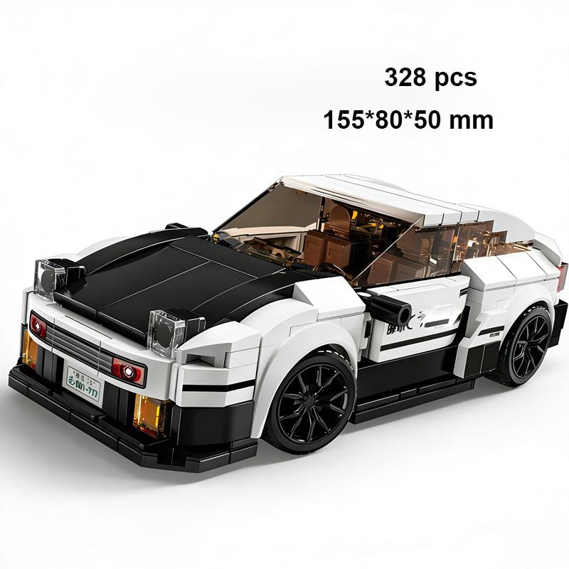 Creative MOC Car City Racing Vehicle Retro Speed Car Rally Building Blocks Bricks Ornament Toys For Kids Adults Birthday Gifts