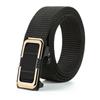 Men'S Toothless Automatic Buckle Woven Canvas Belt Belt Casual Nylon Tactical Pants Belt Military Training Outdoor Belt