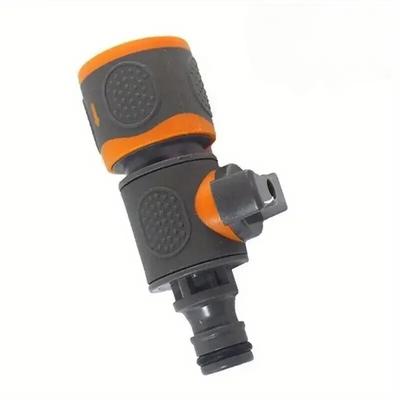 Quick Connect Garden Hose Adapter with Shut-Off Valve - Fit for 1/2", 3/8", 1/4", & 3/4" Hoses Ideal for Lawns Gardens Car Wash