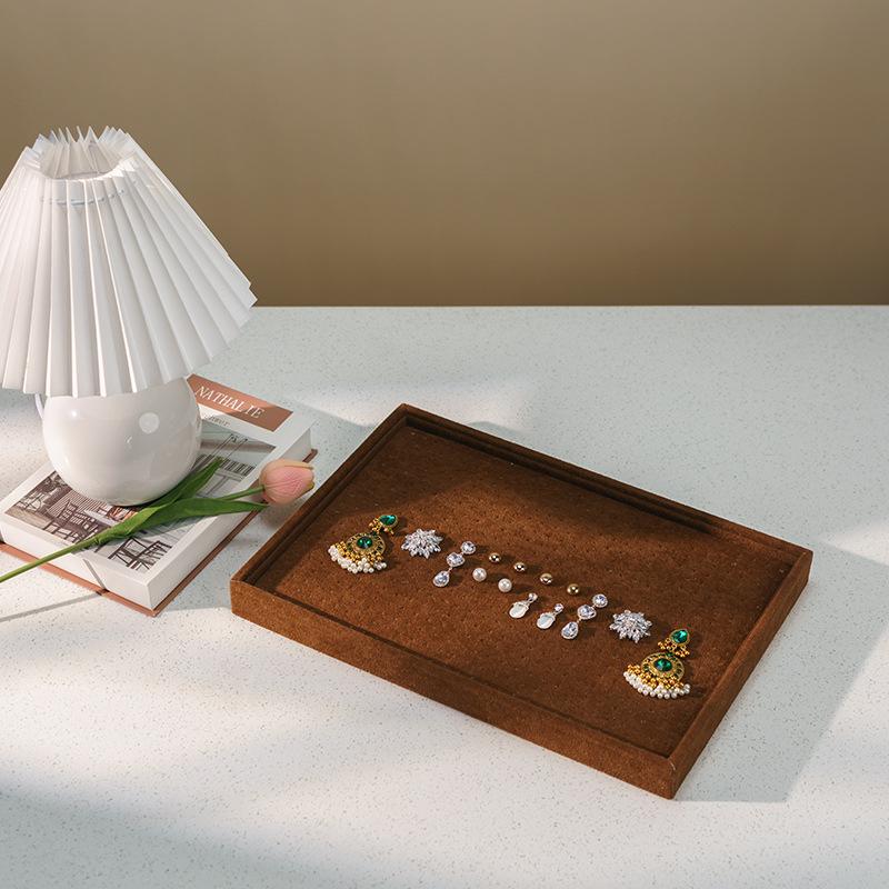 Flannel Stud Earrings Storage Box Large Capacity 600 Holes Jewelry Tray Earrings Display Plate Jewelry Display Props