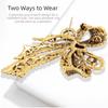 Exquisite Rhinestone Bow Brooch Trendy Jewelry Bow Brooch Badges Corsage Decoration  Banquet Party