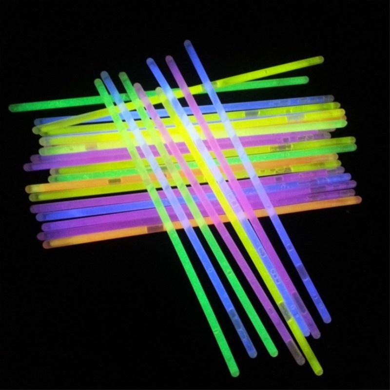 Fluorescent Stick Evening Concert Fluorescent Stic Disposable Luminous Rod 10 Pcs/20pcs Random