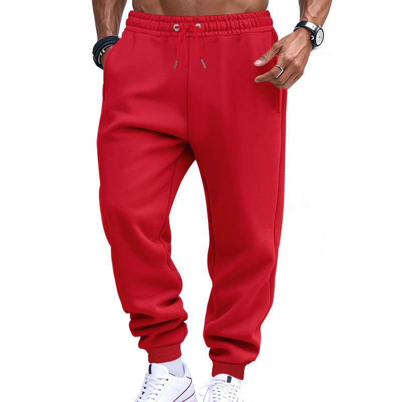 Pantaloni da Jogging Casual Americani da Uomo, Monocolore, per Palestra, Fitness, Allenamento