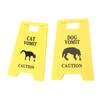 2PCS Cat and Dog Vomit Signs 4 Inch Cat Vomit Caution Sign Funny Cat Dog Warning Sign Decoration For Cat Dog Lovers
