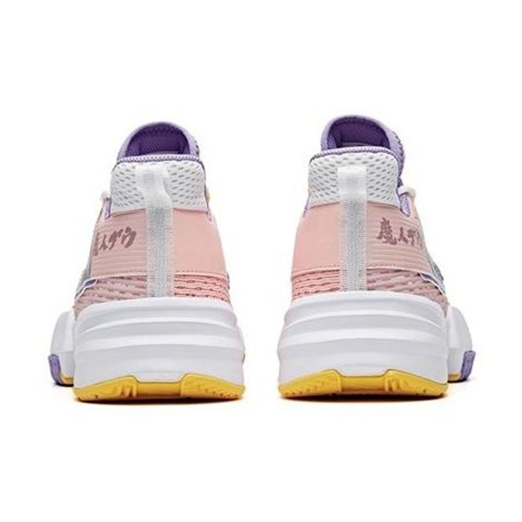 Anta Dragon Ball Super X  Majin Buu Shock Absorbing Non-Slip Durable Low-Top Basketball Shoes Men basketball shoes Pink Purple 112021615-5