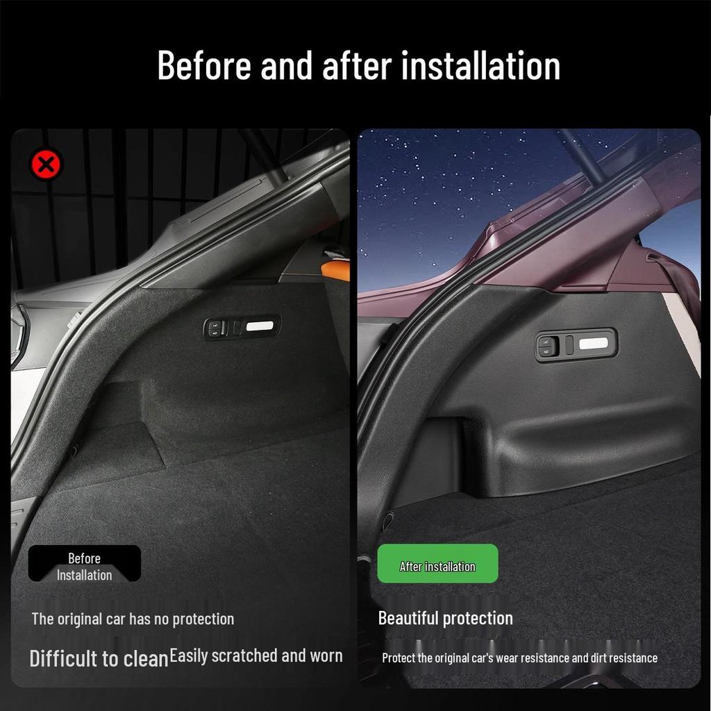 Xiaomi YU7 Trunk TPE Side Protector: Tail Box Protective Mat for Car Interior Decoration