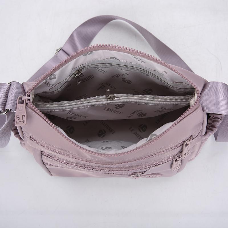 Waterproof Nylon Multi-layer Ladies Crossbody Bag Casual Shoulder Bag for Middle-aged and Elderly Women Large Capacity Bag