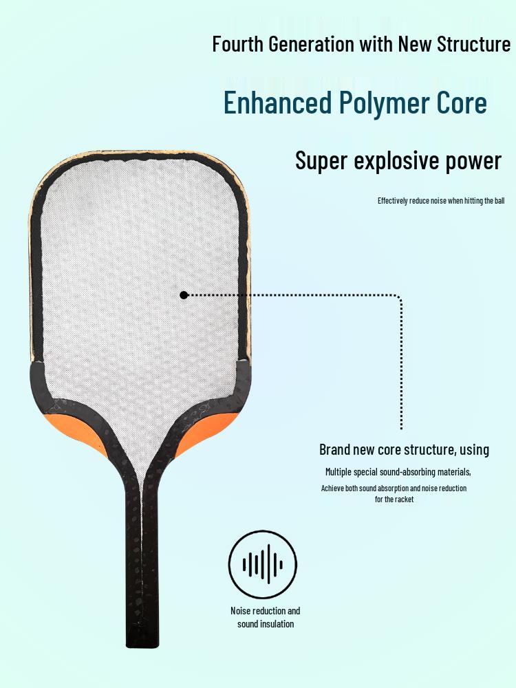 Fourth Generation Carbon Fiber T700 Padel Racket with Matte Foam Hot Press Integration
