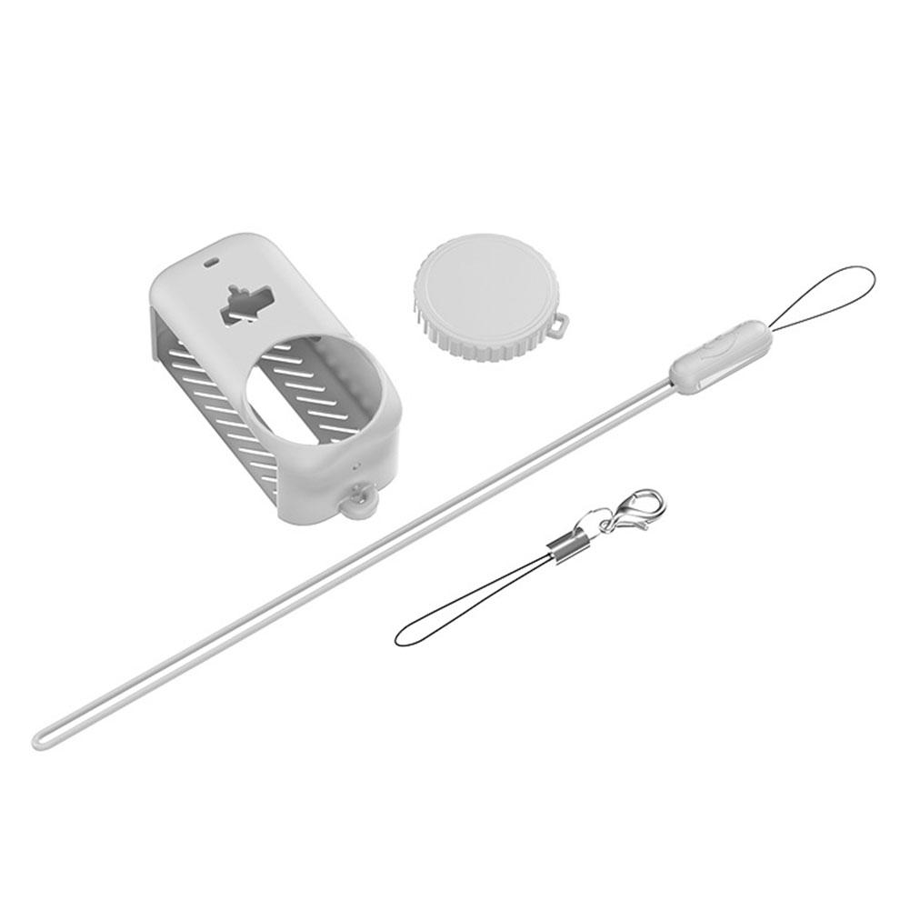 For DJI Osmo Nano Silicone Case Full Coverage Shockproof Anti-Scratch Protective Cover Camera Shell With Lanyard Accessory