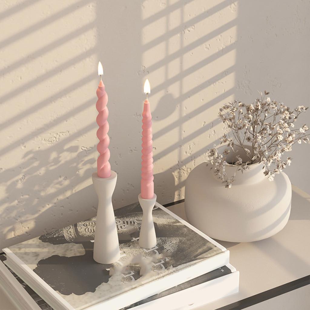 Epoxy Resin Mold Handmade Candle Holder Silicone Mould Geometric Candlestick Mold DIY Plaster Crafts Table Ornament