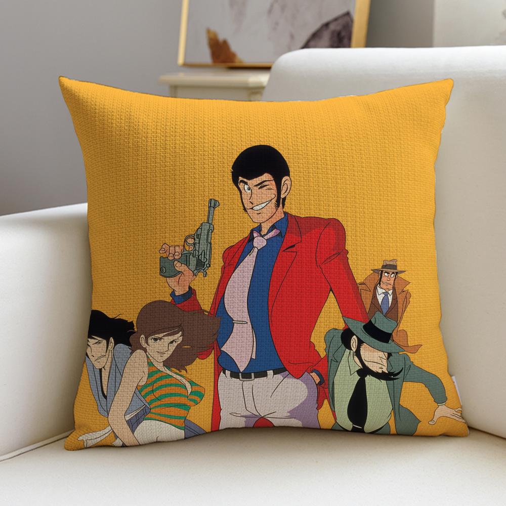 

Classic LLupin the ThirdS Cushion Cover Breathable and skinfriendly linen pillowcase square removable and washable cushion 30X30cm