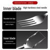 Stainless Steel Dual-Head Watermelon Slicer and Fork