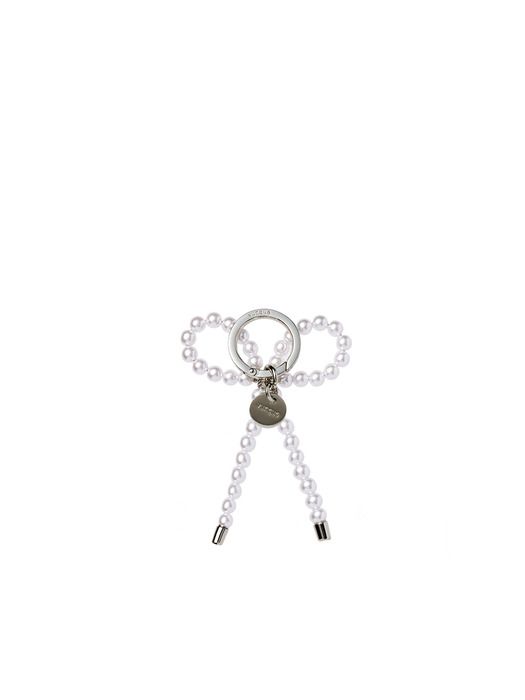 vunque Pearl Ribbon Charm (Pearl Ribbon Charm) White