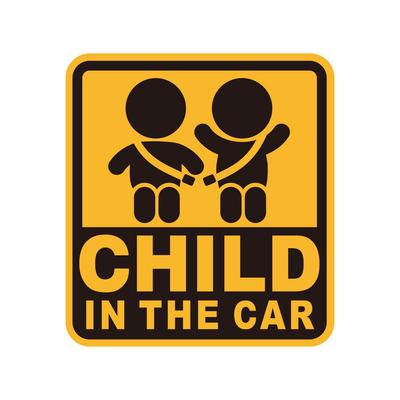 Seiwa CHILD IN THE CAR WA121 Car Sticker, Safety Sign, For Both Inside and