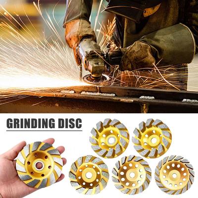 4 Inch Concrete Turbo Diamond Grinding Cup Wheel 12 For Angle Grinder Wheels Angle Duty Grinder J5G8