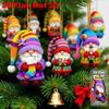 16 Pieces Set 2D Design Xmas Decor Elements Santa Claus Santa Claus Ornaments  Christmas Tree