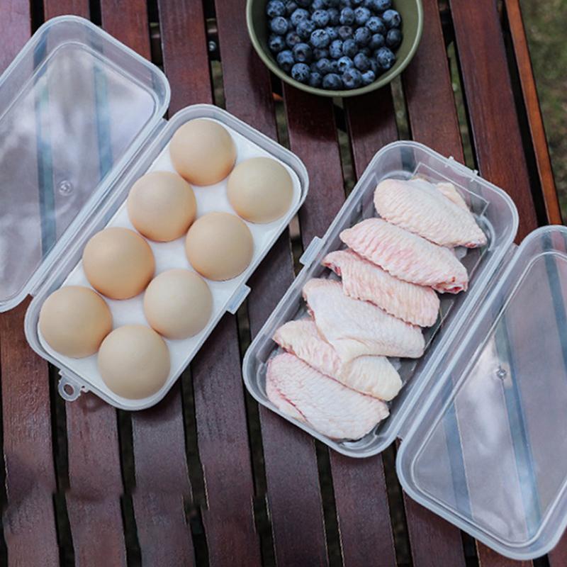 Venkovní nárazuvzdorný úložný box na vejce, přenosný kempingový nerozbitný podnos na vejce, domácí plastový ochranný box, cestovní nerozbitný