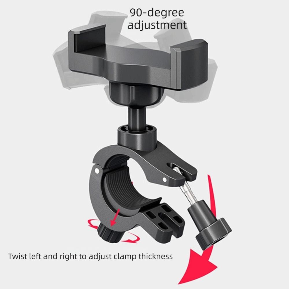 Round Pipe Clamp Phone Holder 360 Rotating Handlebar Mount Universal Phone Bracket Live