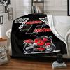 Motorcycle Motogp Checkered Flags Racing Bike Blanket With Customizable Name Soft And Comfortable Shawl Blanket For All Seasons Suitable For Home