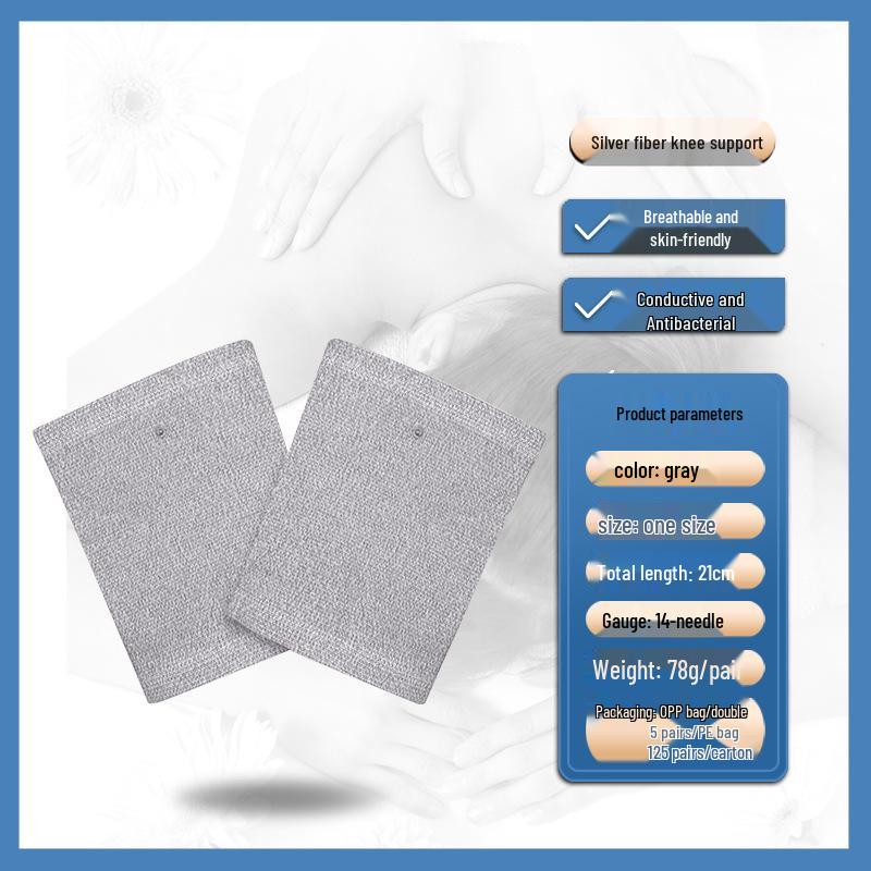 Luvas de massagem condutivas de terapia de fibra de prata para eletroterapia