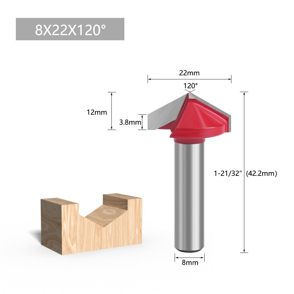 

Фрезы с цельным хвостовиком Прецизионная фреза Фрезы для настольного ЧПУ-роутера Деревообработка Style 5