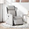 VidaXL Fauteuil de massage inclinable électrique gris nuage tissu 3303133
