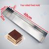 Stainless Steel Tiramisu Cutter - Evenly Divides 40×9.5cm Mold Into 5 Perfect Pieces