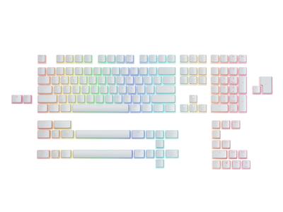 Glorious Aura Keycaps v2 White 145 set de tastaturi pentru tastatură mecanică KB684 - GLO-KC-AURA2-W