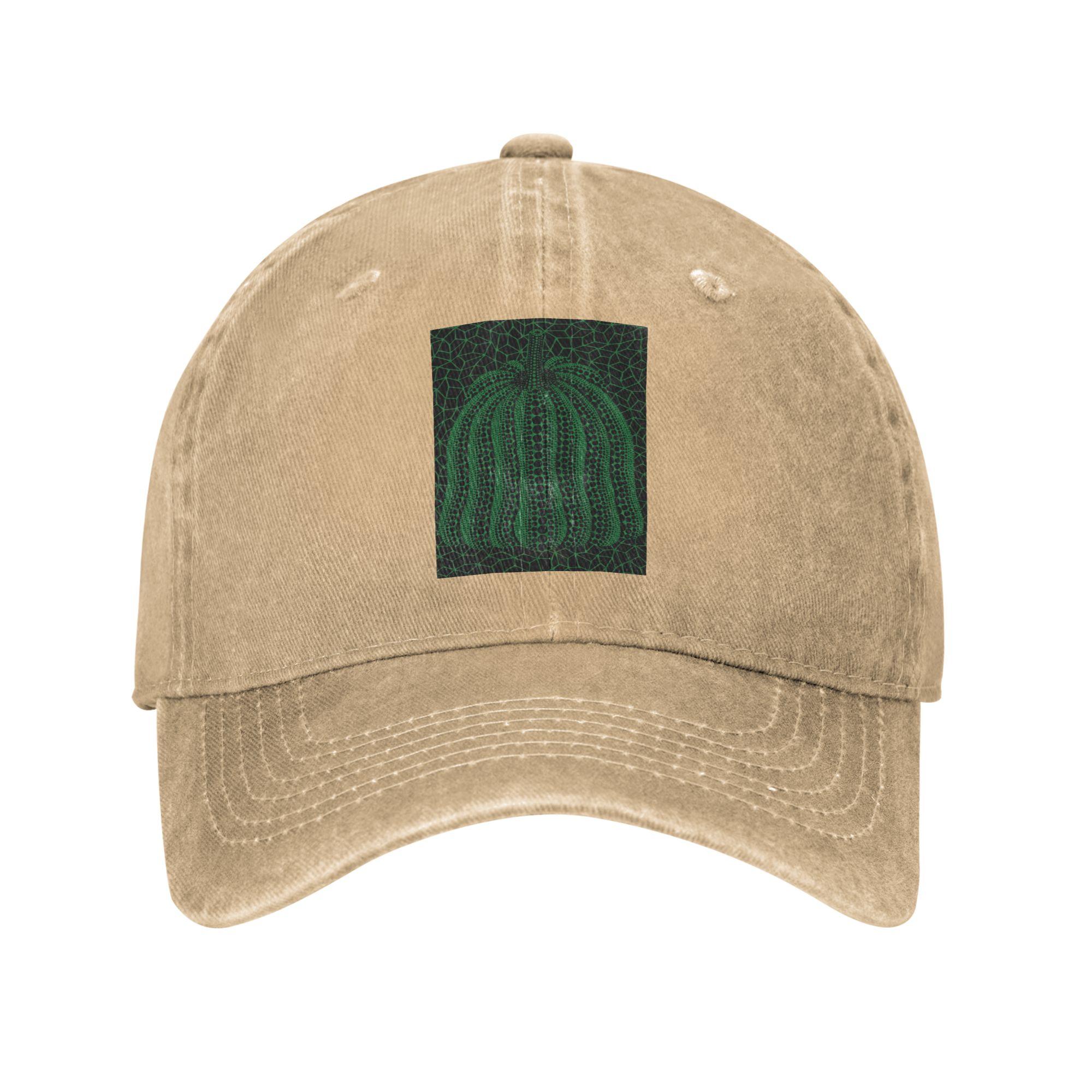 

Yayoi Kusama Pumpkin Abstract Art Baseball Caps Washed Denim Hats Adjustable Casquette Sports Baseball Cowboy Hat for Unisex One Size