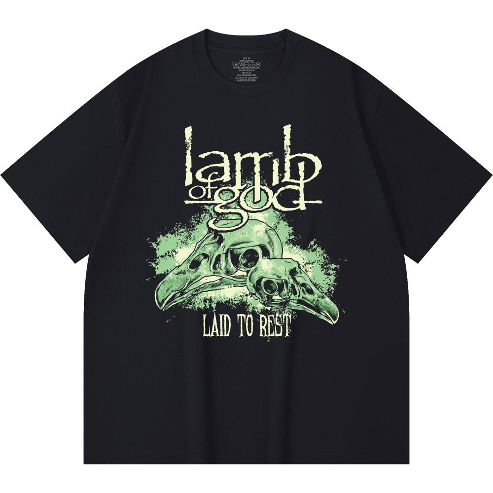 230 Gsm 100% Cotton Heavy Metal T-Shirt Rock Band Popular Music Print Unisex Heavy Cotton T Shirt