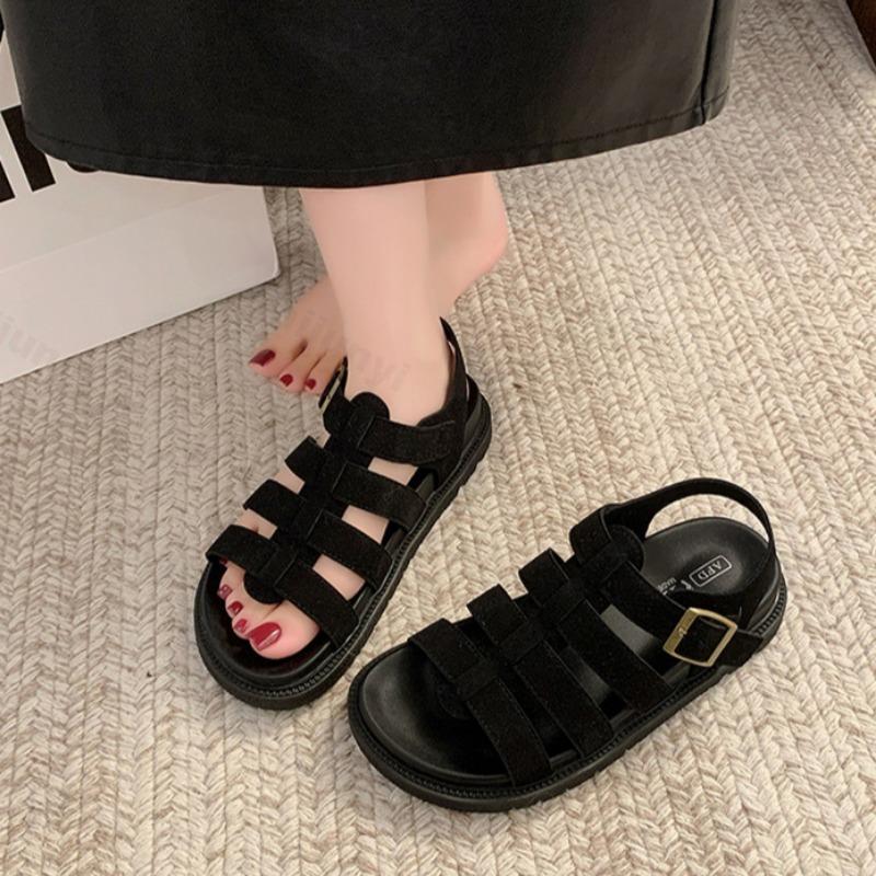 Fashion Women Sandals Summer Open Toe 2025 Roman Platform Comfortable Outdoor Leisure Beach Shoes Fashion Retro Sandalias De Mujer