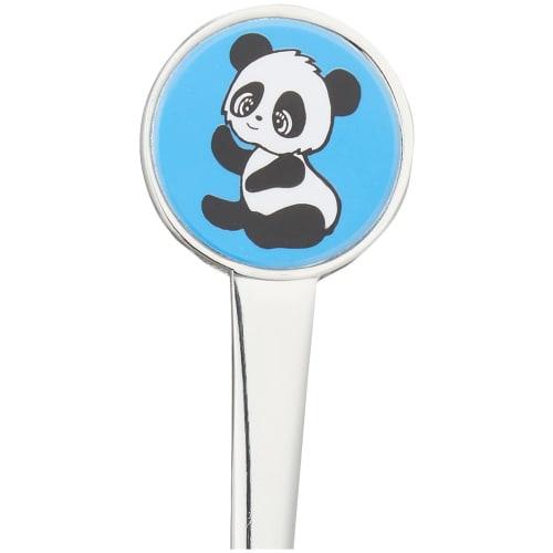 Nagao Panda Fork, 12.4cm, Pink, Blue, and Yellow, Set of 3, Made In Japan