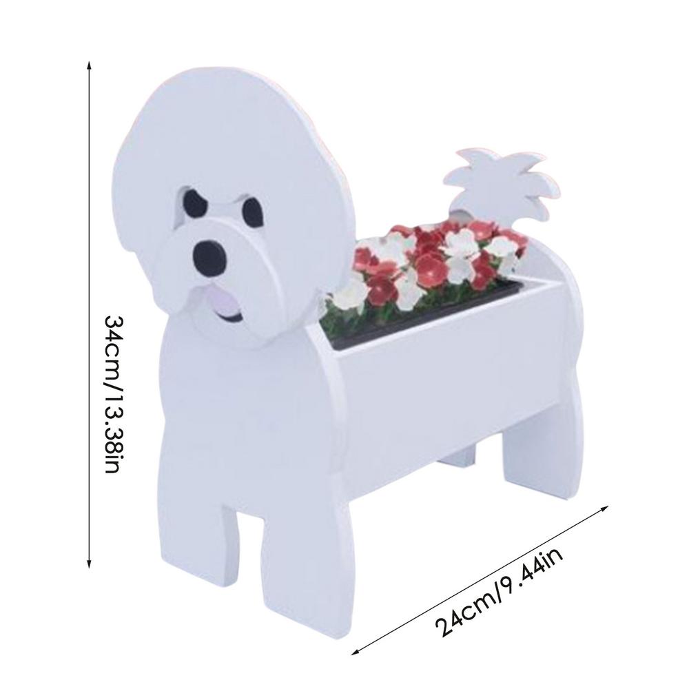 Niedliche Tierform Blumentopf PVC Haustier Hund Topfpflanze Garten Hof Dekoration Pflanzenbehälter Halter Für Außen Innen Pflanzen