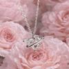 Light Luxury Design Love Sphere Necklace Sweet Elegant Style Sphere Necklace  Fashion Accessory