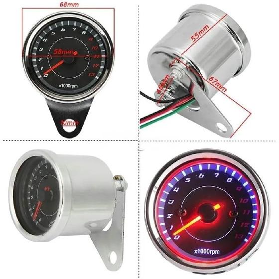 Gauge Odometer Tachometer Backlight Motorcycle Tachometer Tachometer Gauge for Shadow for Spirit Aero for VT 700 750 1100 VTX 1300 GL 1500 1800 for