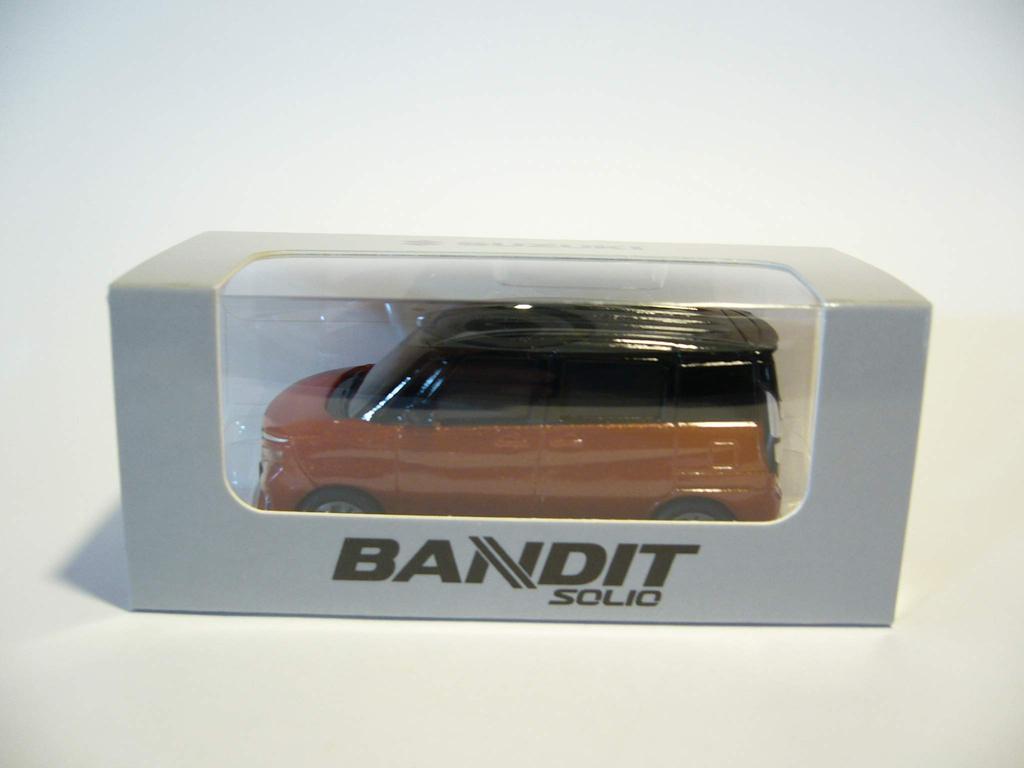 SUZUKI SOLIO bandit 3rd generation pullback car mini car flame orange pearl metallic black 2 tone roof 2020~