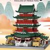 Wange Bricks 7212 Chinese Tengwang Pavilion Building Set Toy for Kids