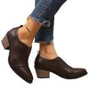Women's Fashion Pointed Toe Thick Boots for Casual Wear