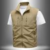 Plus Size Vest for Men's Middle-aged Outdoor Fishing Summer Camisole Casual Thin Workwear Vest